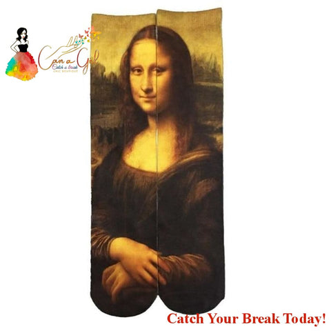 Catch A Break 3D Printing Potato Chips Funny Socks - 29 / 