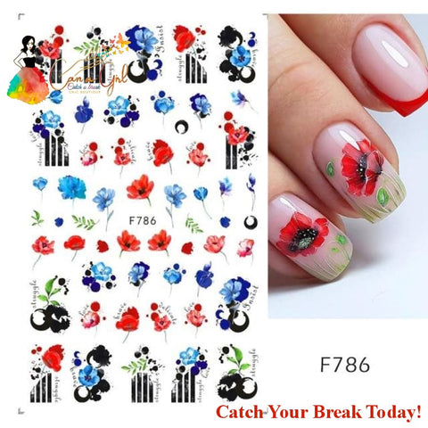 Catch A Break 5D Nail Stickers Christmas - F786