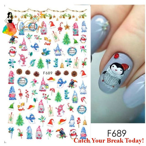Catch A Break 5D Nail Stickers Christmas - F689