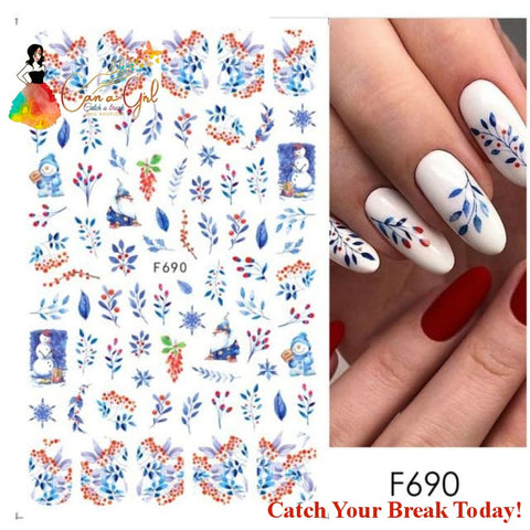 Catch A Break 5D Nail Stickers Christmas - F690