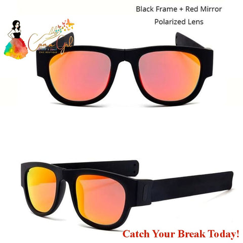 Catch A Break Bracelet Polarized Sunglasses - Red Mirrored 2