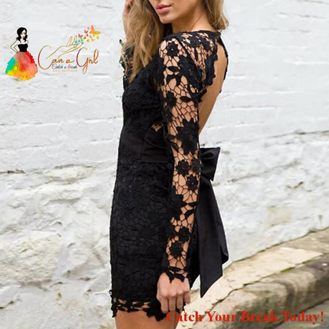 Catch A Break Chic Lace Dress - Dresses,