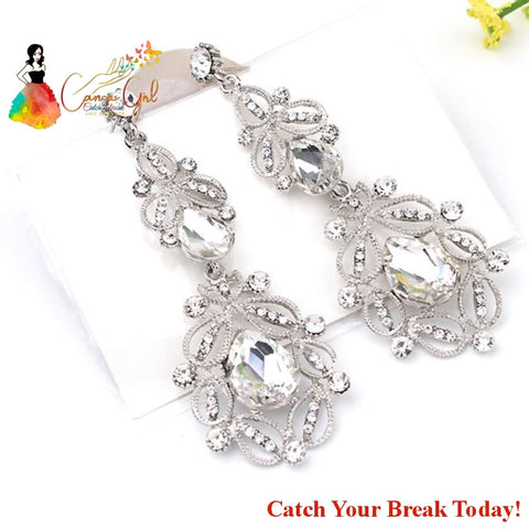 Catch A Break Crystal Drop Earrings - jewelry