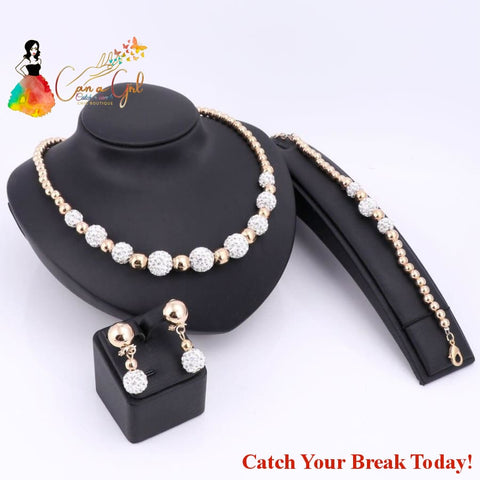 Catch A Break Crystal Jewelry Sets - jewelry