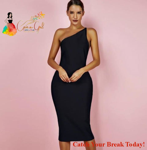 Catch A Break Elegant Pencil Dress - black / XS / United 