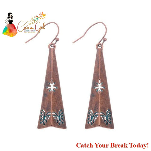 Catch A Break Ethnic Silk Vintage Gypsy Boho Earrings - 669 