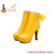 Catch A Break Fashionable Ankle Boots - Yellow / 4 - boots