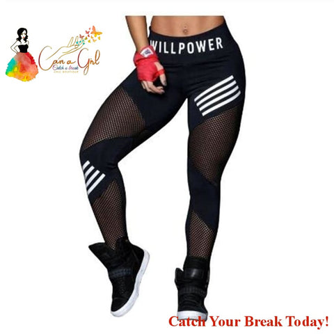 Catch A Break High Waist Mesh Leggings - Clothing