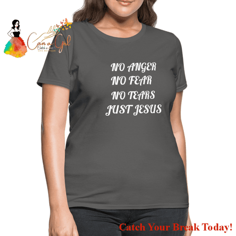 Catch A Break Just Jesus Women’s T-Shirt - charcoal / S - 