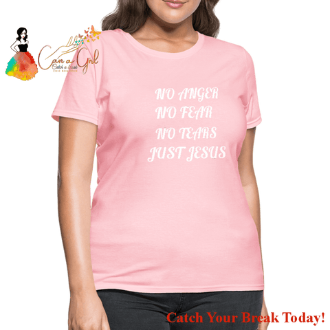 Catch A Break Just Jesus Women’s T-Shirt - pink / S - 