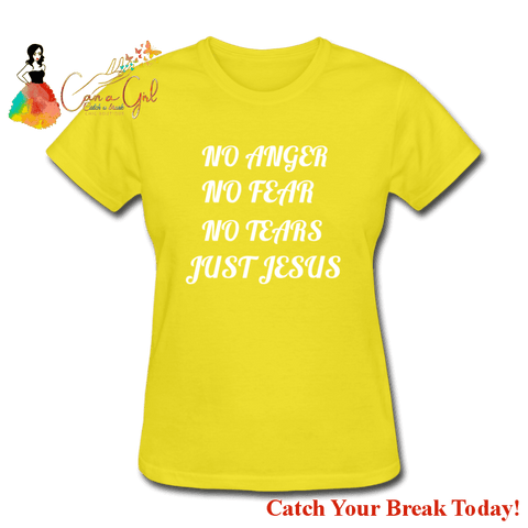 Catch A Break Just Jesus Women’s T-Shirt - yellow / S - 