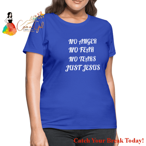 Catch A Break Just Jesus Women’s T-Shirt - royal blue / S - 