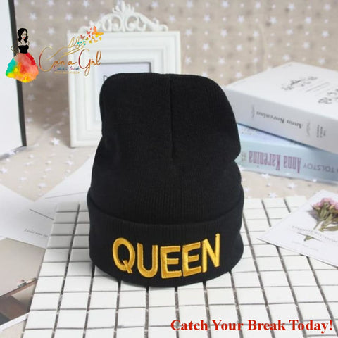 Catch A Break Letter Embroidery Warm Winter Knitted Cap - 3 