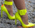Catch a Break Neon Patent Leather Ladies High Heels - Shoes