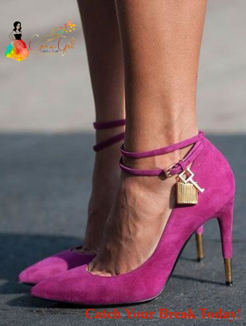 Catch a Break Pointy Toe Ankle Buckle Ups - Shoes
