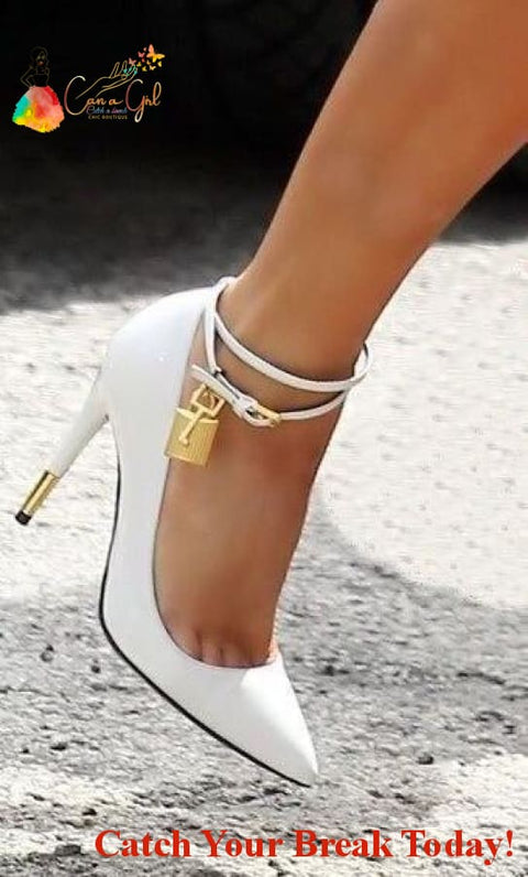 Catch a Break Pointy Toe Ankle Buckle Ups - Shoes