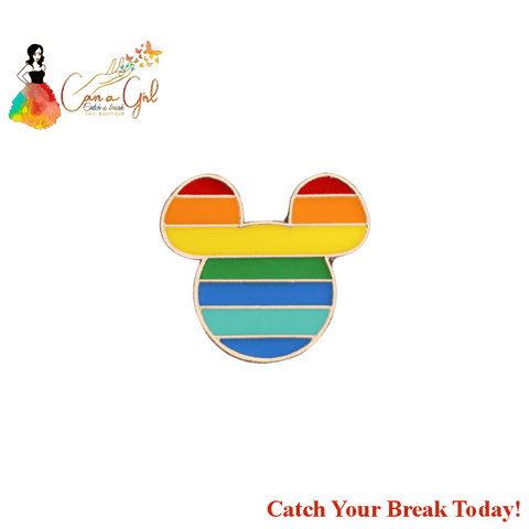 Catch A Break Pride Rainbow Brooch - cartoon / China - 