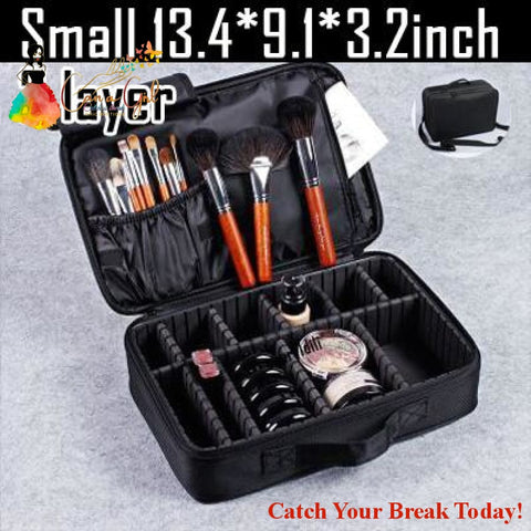 Catch A Break Professional Make Up Case - Small black 2layer