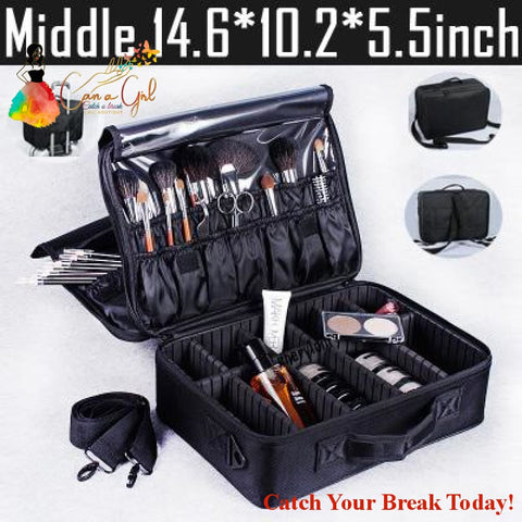 Catch A Break Professional Make Up Case - Middle black 