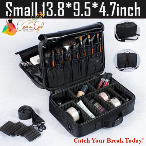 Catch A Break Professional Make Up Case - Small black 3layer