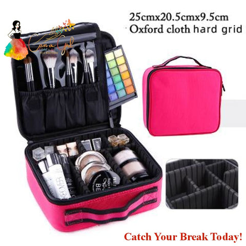 Catch A Break Professional Make Up Case - Mini hot pink hard