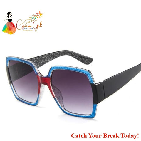 Catch a Break Retro Sun glasses Red Green Shades - 5 - 