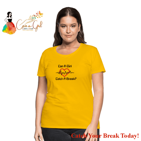 Catch A Break Tee - sun yellow / S - Women’s Premium T-Shirt