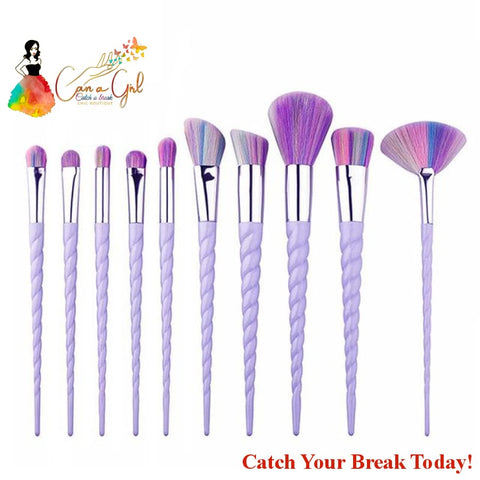 Catch A Break Unicorn Makeup Brushes - 01 - accessories