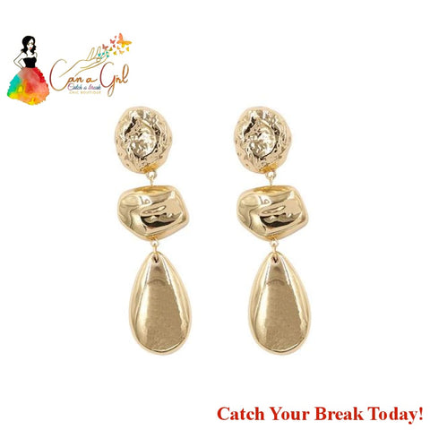 Catch A Break Vintage Pearl Earrings - A23810-Gold - jewelry