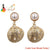 Catch A Break Vintage Pearl Earrings - Gold earrings 2 - 