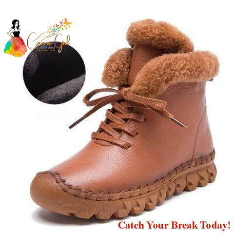 Catch A Break Winter Female Thermal Cotton-padded Shoes - 