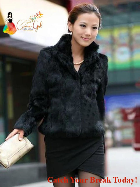 Catch A Break Winter Short Faux Fur Coat - Coat,