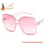 Catch A Break Women Oversize Sunglasses - pink