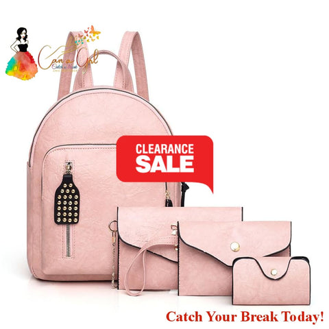Catch A Break Women’s Bag Sets - Blushing Pink - purses