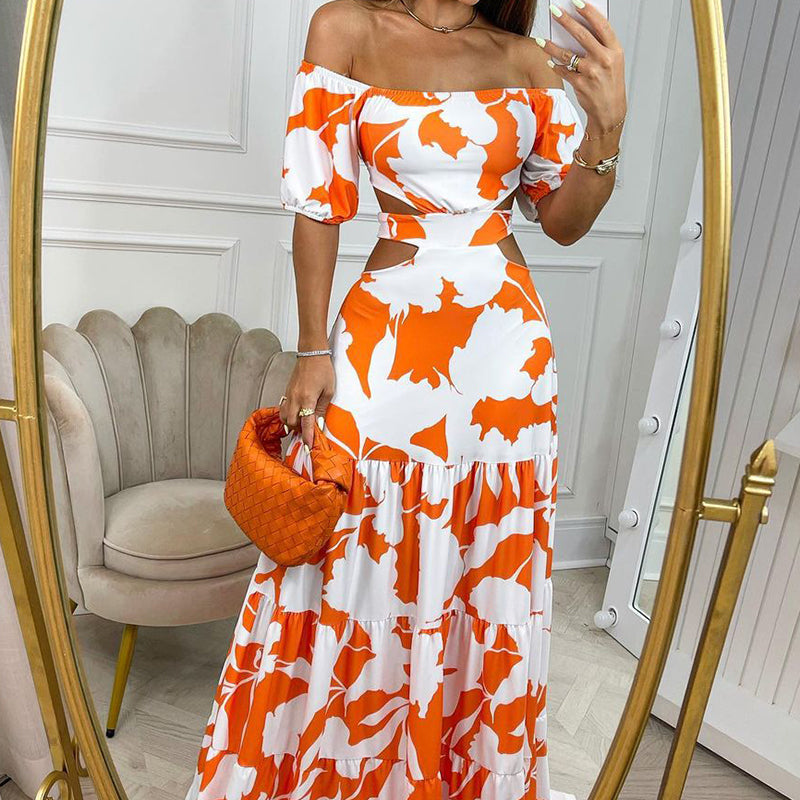 Catch A Break Off-Shoulder Cutout Lace-Up Dress– Can A Girl Catch A Break Chic Boutique LLC