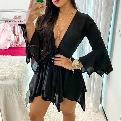 Catch A Break V Cut Casual Two-piece Set