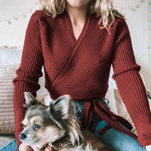 Load image into Gallery viewer, Catch A Break Wrap Me Up Sweater