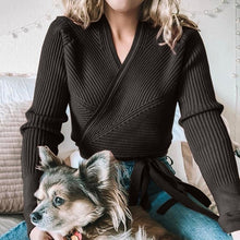 Load image into Gallery viewer, Catch A Break Wrap Me Up Sweater