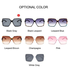 Load image into Gallery viewer, Catch A Break Black Oversized Sunglasses