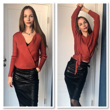 Load image into Gallery viewer, Catch A Break Wrap Me Up Sweater