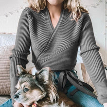 Load image into Gallery viewer, Catch A Break Wrap Me Up Sweater
