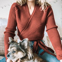 Load image into Gallery viewer, Catch A Break Wrap Me Up Sweater