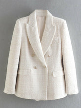 Load image into Gallery viewer, Catch A Break Tweed Blazer Coat