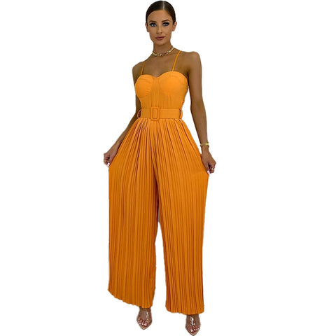 Catch A Break Pleated Jumpsuit