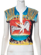 Load image into Gallery viewer, Catch A Break Crop Top V Neck Tee