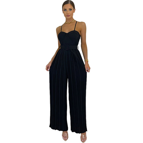 Catch A Break Pleated Jumpsuit