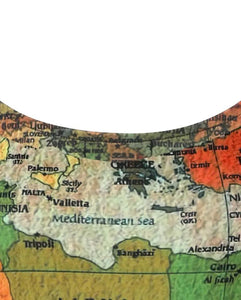 Catch A Break Map Mme Up Print Dress