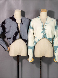 Catch A Break Pin Tie Dye Vintage Cardigan