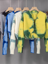 Load image into Gallery viewer, Catch A Break Pin Tie Dye Vintage Cardigan