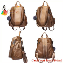 Load image into Gallery viewer, Catch A Break 3-in-1 Anti-theft Leather Backpack - Backpack